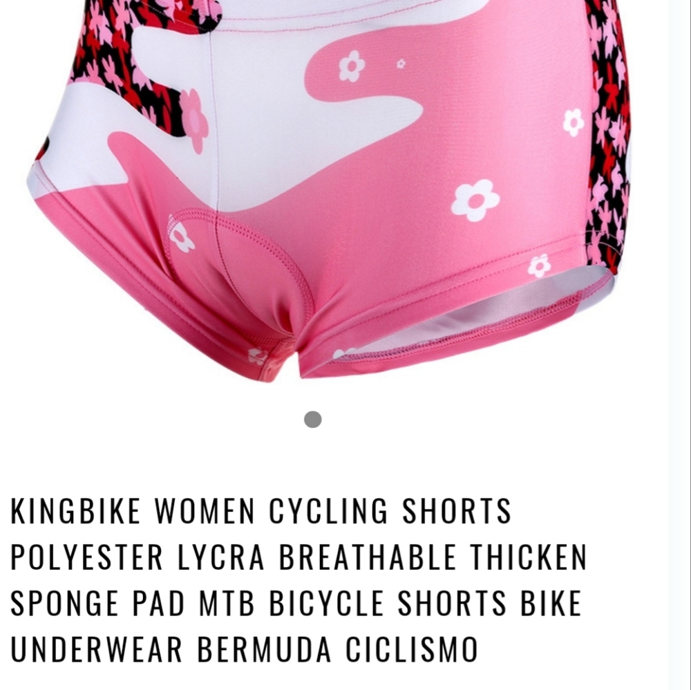 Women's Pink Cycling Bike Shorts